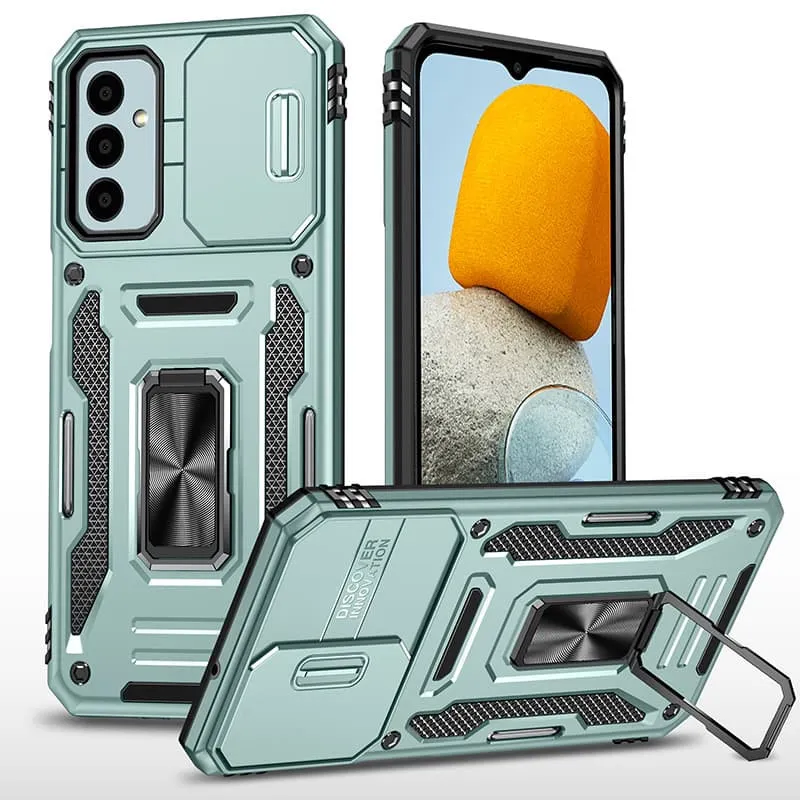 Ударостійкий чохол Camshield Army Ring для Samsung Galaxy A26 5G Зелений / Light Green