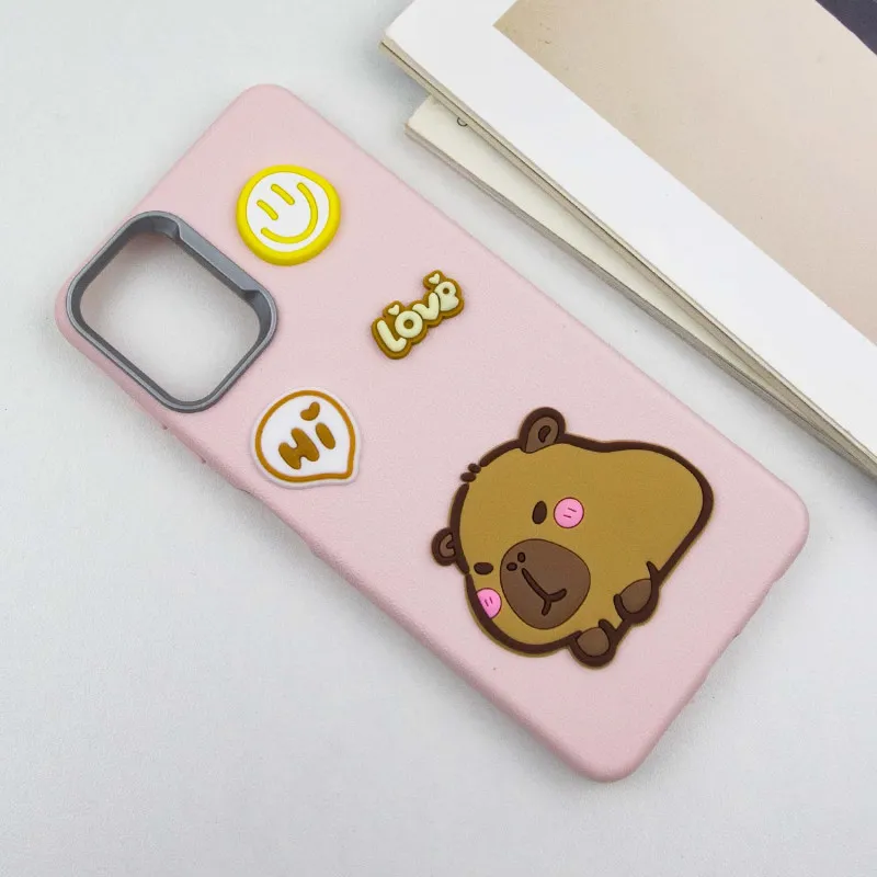 Чохол TPU Leather Toys для Samsung Galaxy A06 Capybara / Pink — фото 3