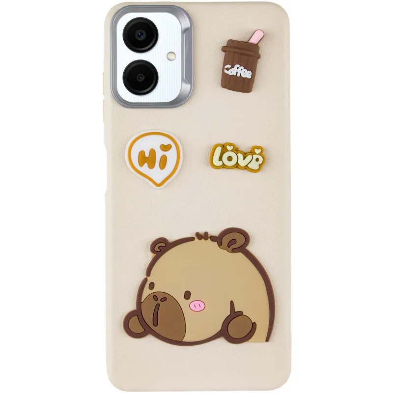 Чохол TPU Leather Toys для Samsung Galaxy A06 Capybara / Sand — фото 2