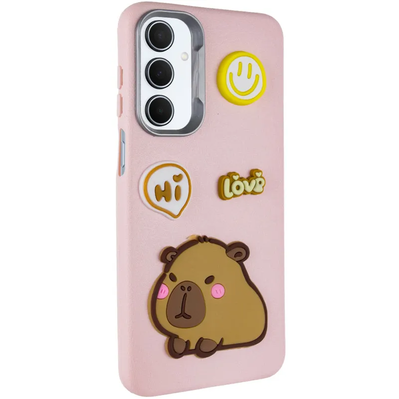 Чохол TPU Leather Toys для Samsung Galaxy A26 5G Capybara / Pink