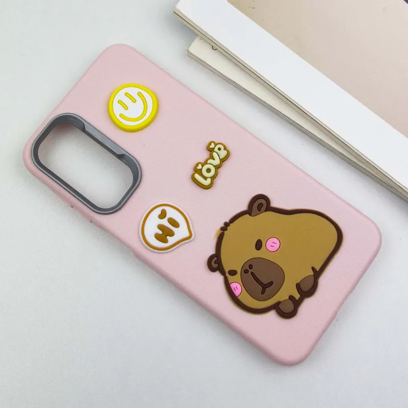 Чохол TPU Leather Toys для Samsung Galaxy A26 5G Capybara / Pink — фото 2