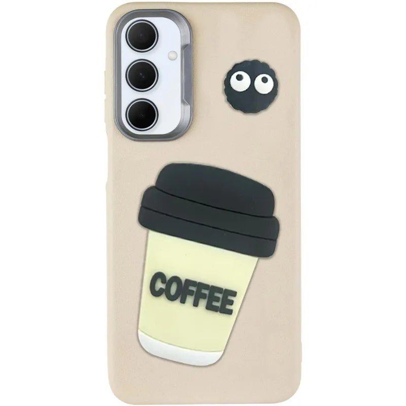 Чохол TPU Leather Toys для Samsung Galaxy A26 5G Coffee / Sand