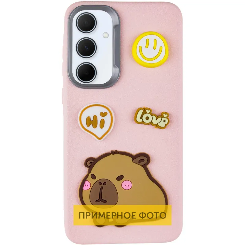 Чохол TPU Leather Toys для Xiaomi Redmi 14C / Redmi A4 / Poco C75 Capybara / Pink — фото 5