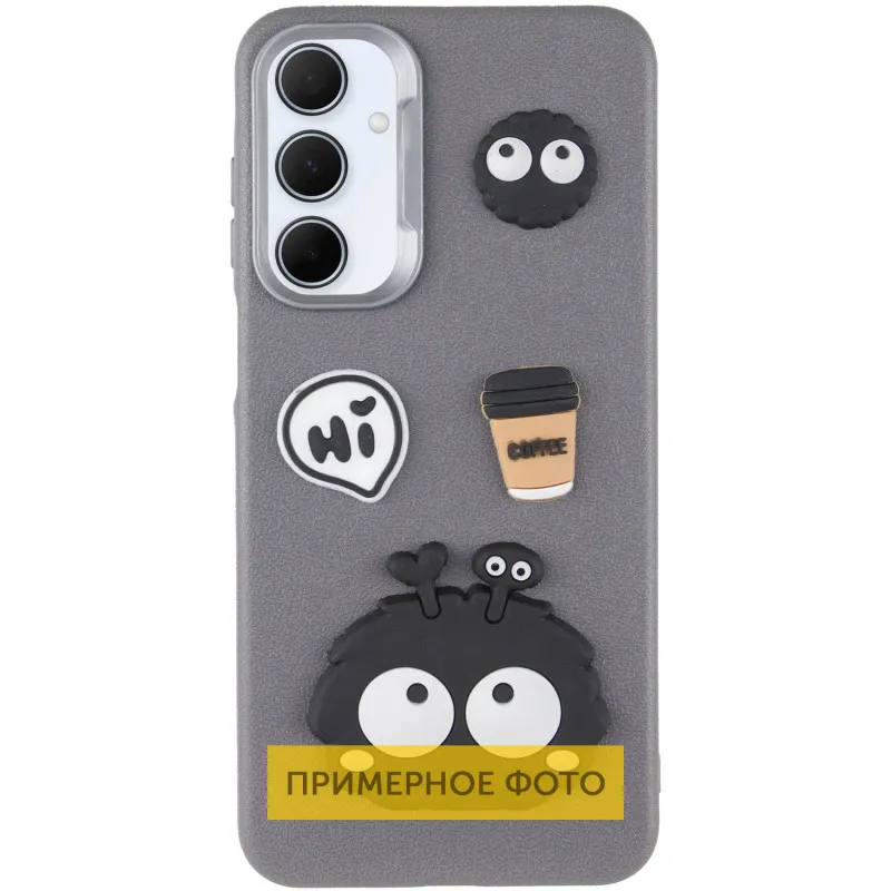 Чохол TPU Leather Toys для Xiaomi Poco X6 / Note 13 Pro 5G Monster / Grey — фото 3