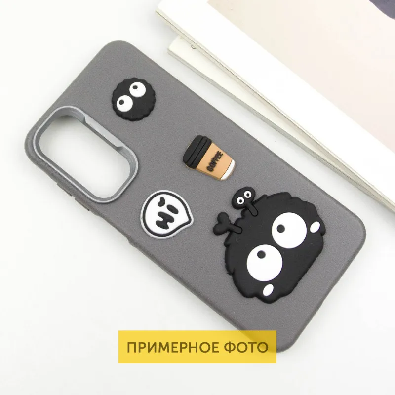 Чохол TPU Leather Toys для Xiaomi Poco X6 / Note 13 Pro 5G Monster / Grey — фото 4