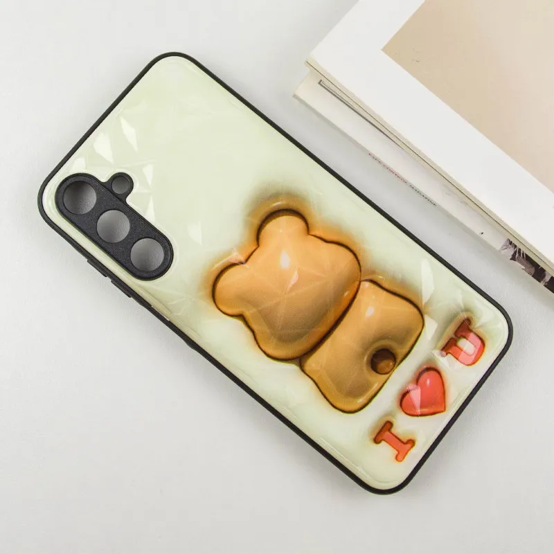 TPU+PC чохол Prisma Fluffie для Samsung Galaxy A15 4G/5G Bear — фото 4