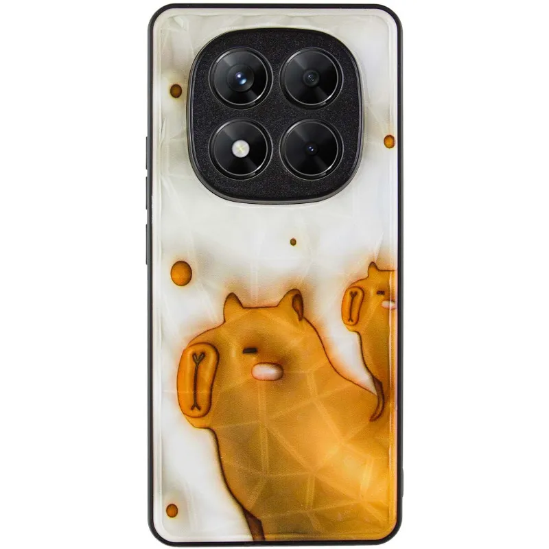 TPU+PC чохол Prisma Fluffie для Xiaomi Redmi Note 14 Pro 5G Capybara — фото 3