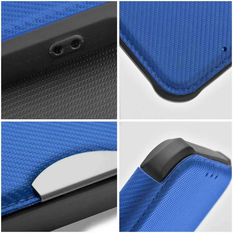 Шкіряний чохол-книжка GETMAN Razor для Samsung Galaxy A06 Blue — фото 4