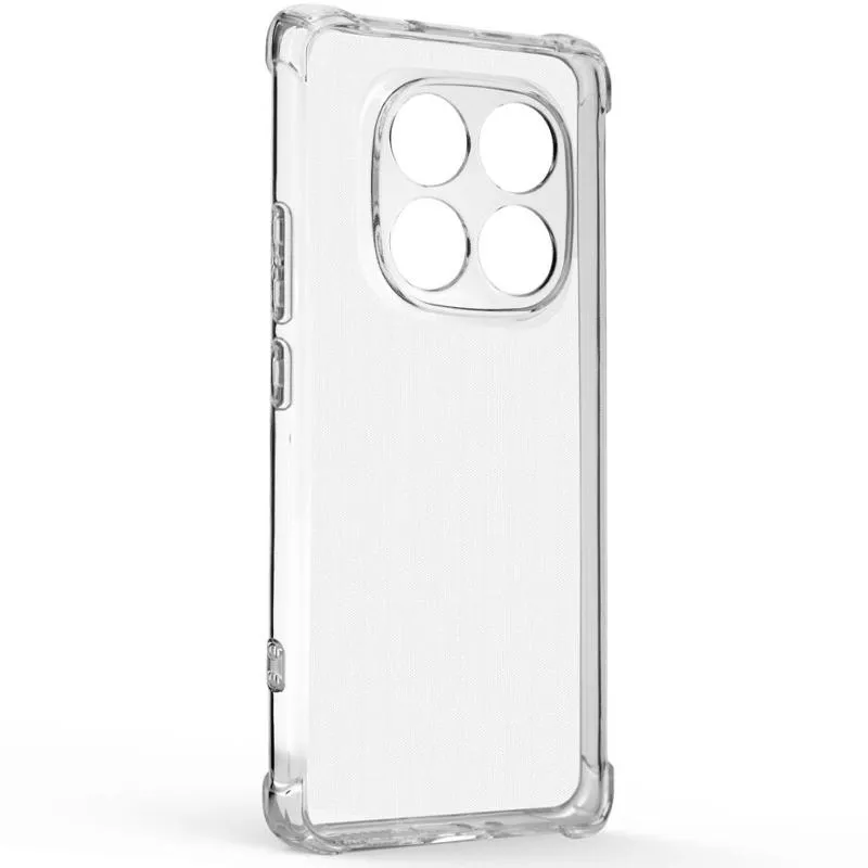 TPU чохол GETMAN Ease logo посилені кути Full Camera для Xiaomi Redmi Note 14 Pro+ 5G Безбарвний — фото 3