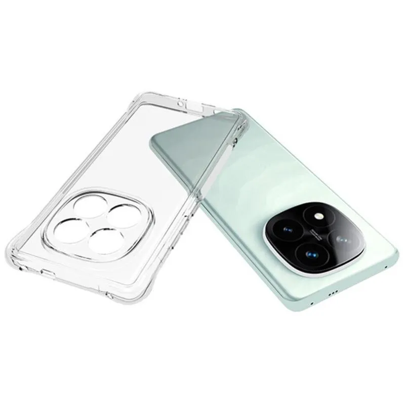 TPU чохол GETMAN Ease logo посилені кути Full Camera для Xiaomi Redmi Note 14 Pro+ 5G Безбарвний — фото 4