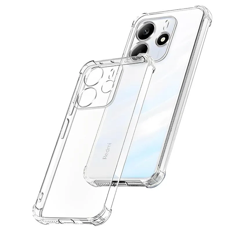 TPU чохол GETMAN Ease logo посилені кути Full Camera для Xiaomi Redmi Note 14 5G Безбарвний