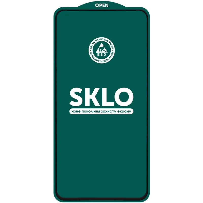Захисне скло SKLO 5D для Xiaomi Redmi Note 14 4G/5G / Poco M7 Pro 5G Чорний