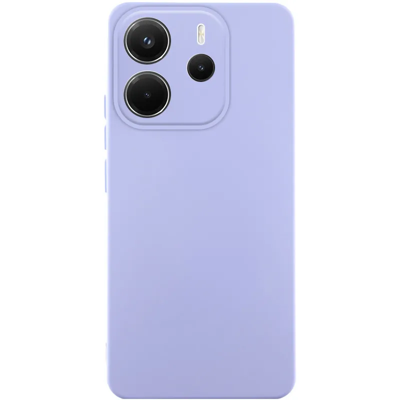 Чохол Silicone Cover Lakshmi Full Camera для Xiaomi Redmi Note 14 4G Бузковий / Dasheen