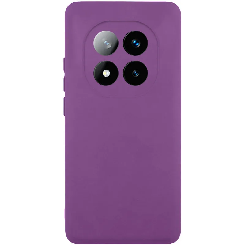 Чохол Silicone Cover Lakshmi Full Camera для Xiaomi Redmi Note 14 Pro 4G Сливовий / Purple