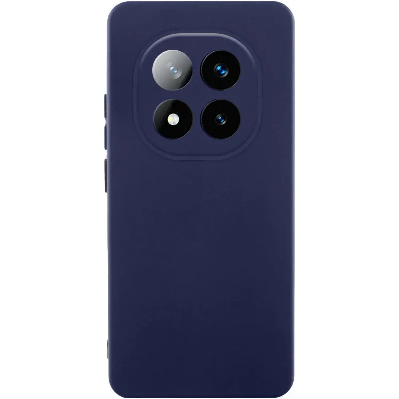 Чохол Silicone Cover Lakshmi Full Camera для Xiaomi Redmi Note 14 Pro 4G Темно-синій / Midnight blue