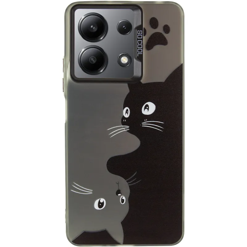 Чохол TPU+PC So Cool для Xiaomi Redmi Note 13 4G Cats — фото 3