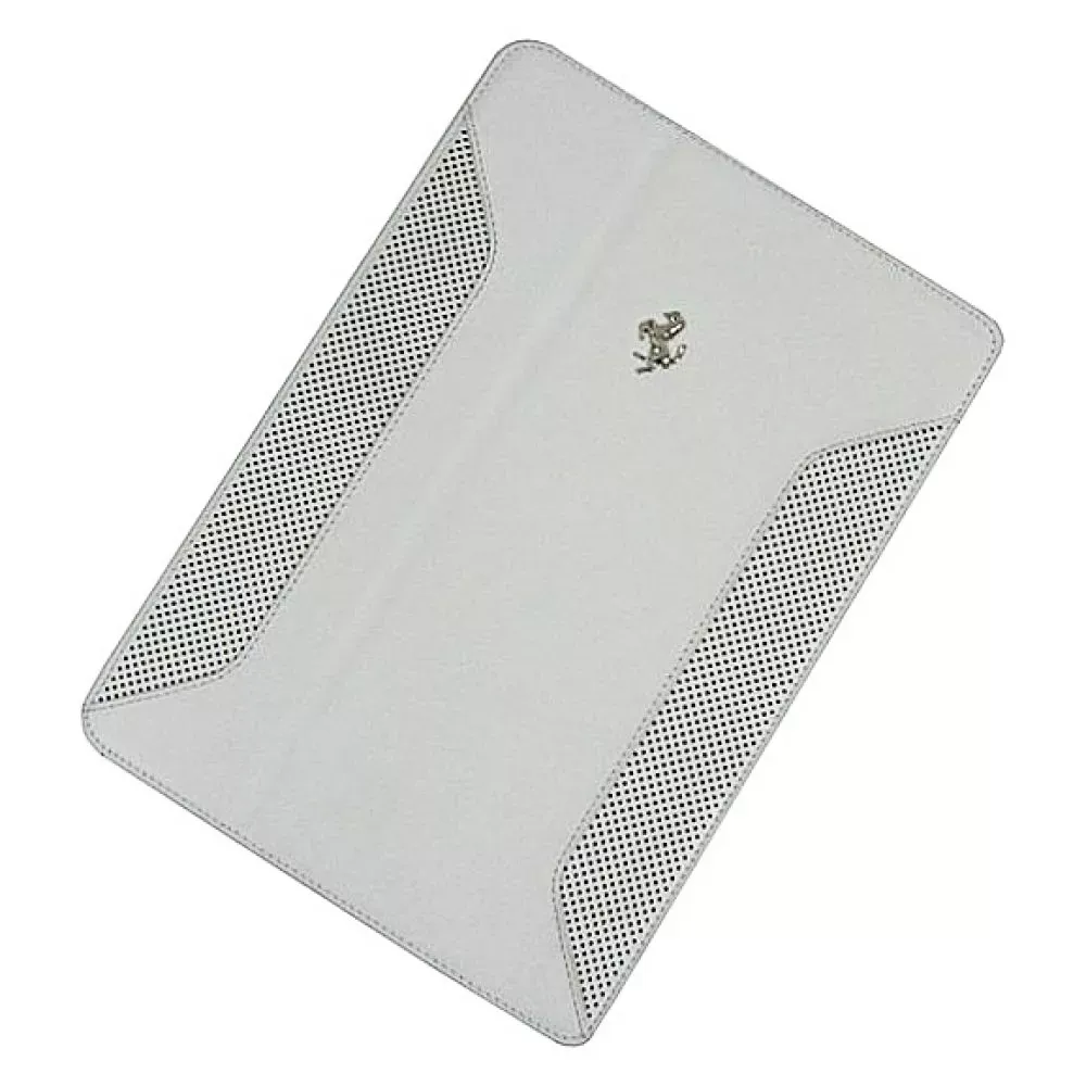 Ferrari F12 Leather Flip Case iPad Air White - фото 3