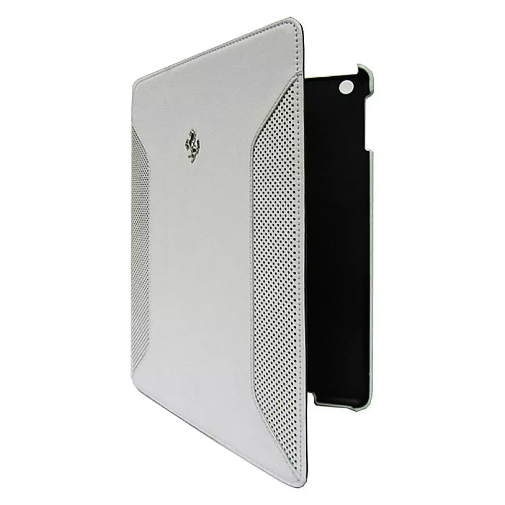 Ferrari F12 Leather Flip Case iPad Air White - фото 4