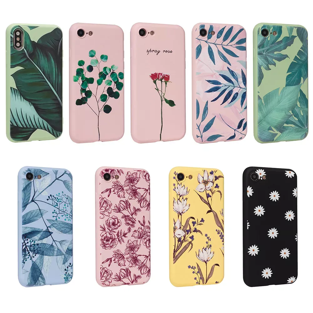 Flowers Series Silicone Matte Case iPhone 7 ; 8 — Design 2 - фото 3