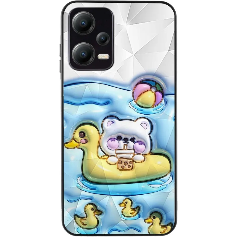 TPU+PC чохол Prisma Fluffie для Xiaomi Poco X5 5G / Note 12 5G Ducklings — фото 3