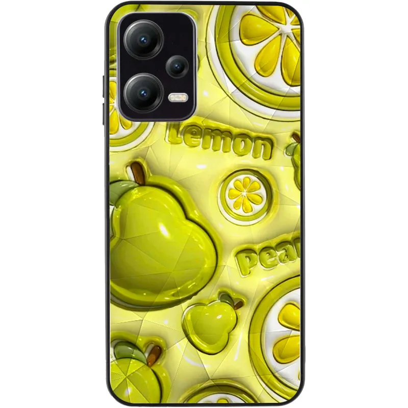 TPU+PC чохол Prisma Fluffie для Xiaomi Poco X5 5G / Note 12 5G Lemon — фото 3
