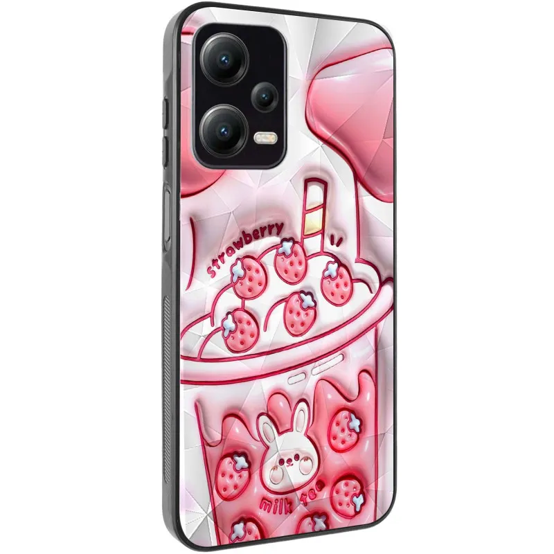 TPU+PC чохол Prisma Fluffie для Xiaomi Poco X5 5G / Note 12 5G Strawberry