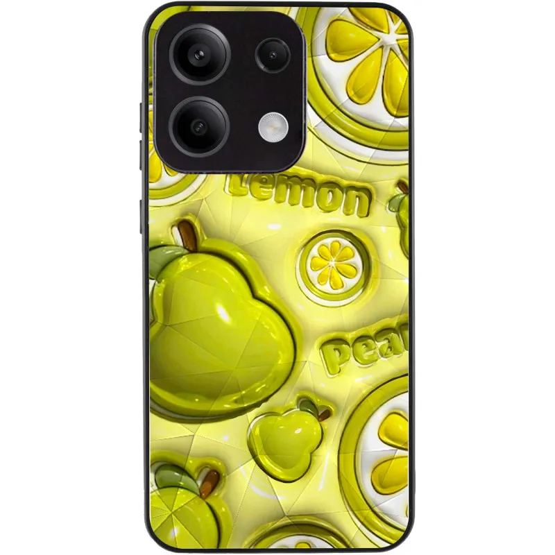 TPU+PC чохол Prisma Fluffie для Xiaomi Redmi Note 13 5G Lemon — фото 3