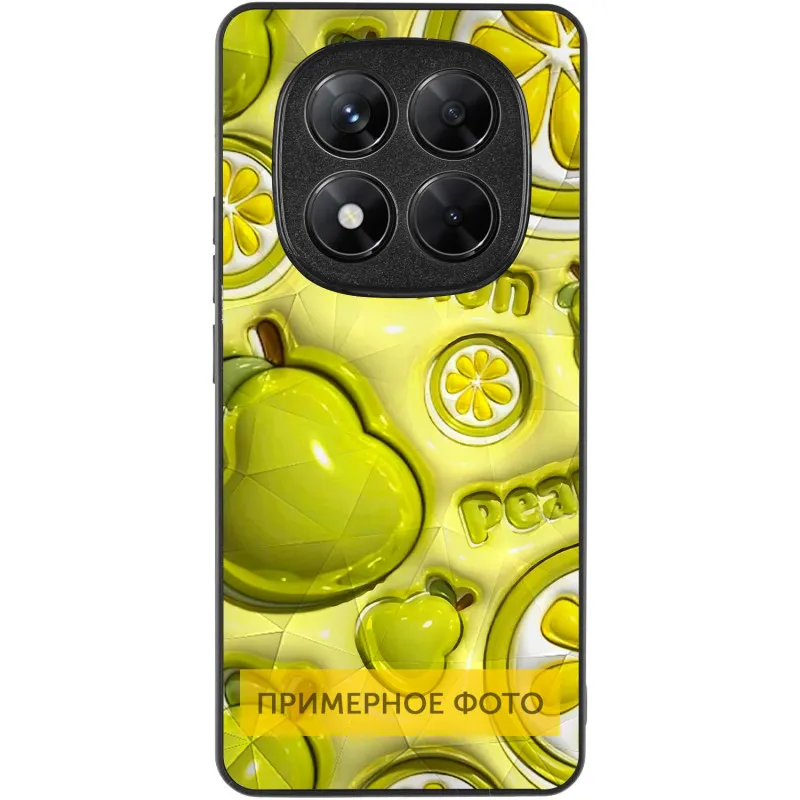 TPU+PC чохол Prisma Fluffie для Xiaomi Redmi Note 14 4G Lemon — фото 3