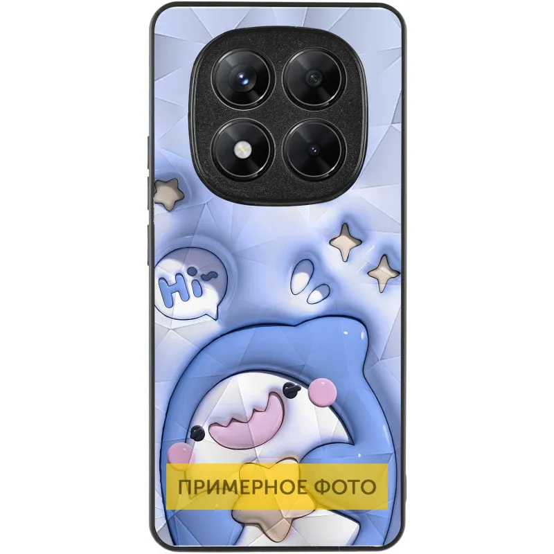 TPU+PC чохол Prisma Fluffie для Xiaomi Redmi Note 14 4G Shark — фото 3