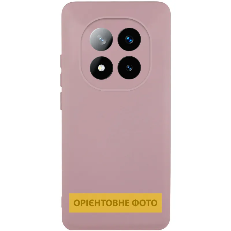 Чохол TPU GETMAN Liquid Silk Full Camera для Xiaomi Redmi Note 14 Pro 4G Рожевий / Pink Sand