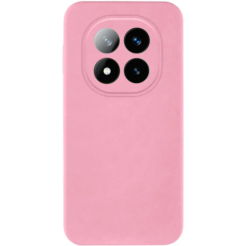 Чохол TPU GETMAN Liquid Silk Full Camera для Xiaomi Redmi Note 14 Pro 4G Рожевий / Pink