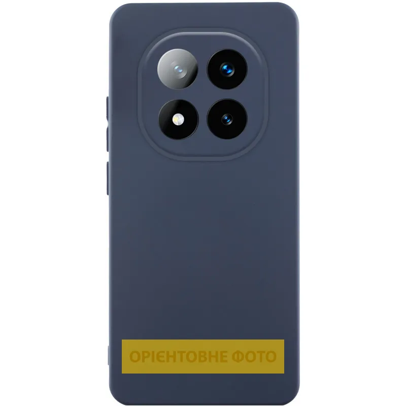 Чохол TPU GETMAN Liquid Silk Full Camera для Xiaomi Redmi Note 14 Pro 4G Синій / Midnight blue
