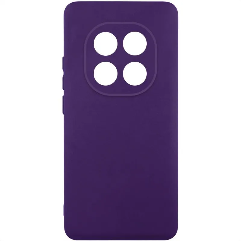 Чохол TPU GETMAN Liquid Silk Full Camera для Xiaomi Redmi Note 14 Pro 4G Темно фіолетовий / Dark Purple