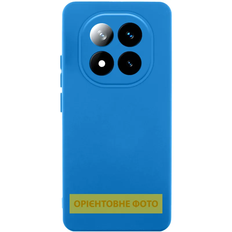 Чохол TPU GETMAN Liquid Silk Full Camera для Xiaomi Redmi Note 14 Pro 4G Синій / Royal blue