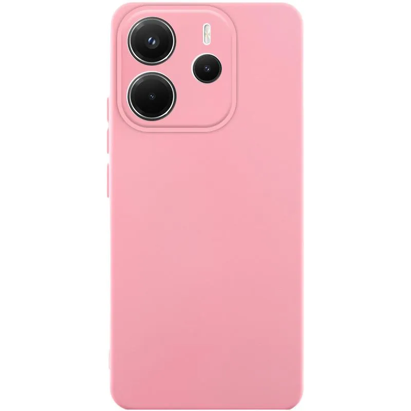 Чохол TPU GETMAN Liquid Silk Full Camera для Xiaomi Redmi Note 14 4G Рожевий / Pink