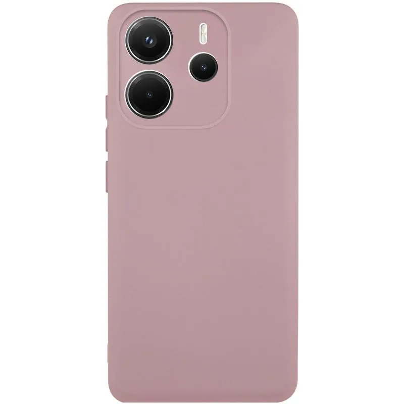Чохол TPU GETMAN Liquid Silk Full Camera для Xiaomi Redmi Note 14 4G Рожевий / Pink Sand