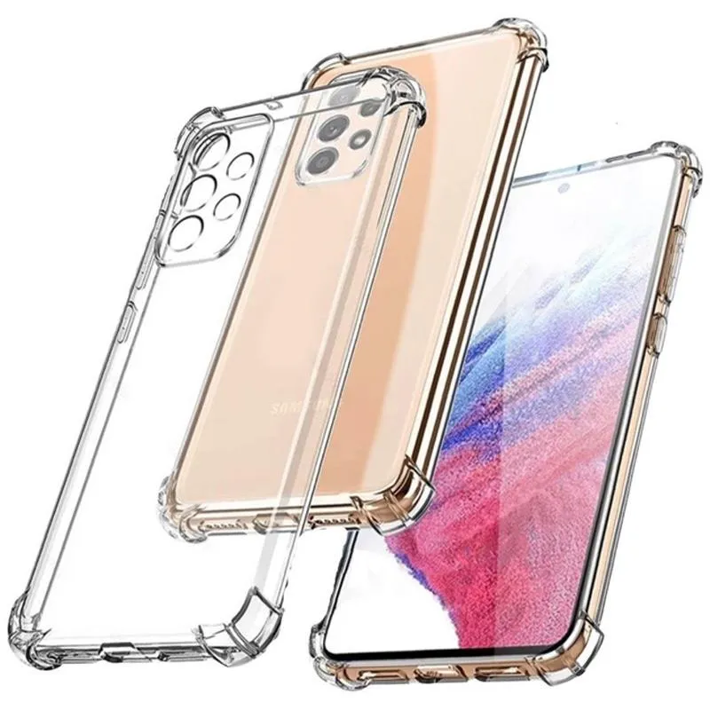 TPU чохол GETMAN Ease logo посилені кути Full Camera для Samsung Galaxy A13 4G Безбарвний (прозорий)