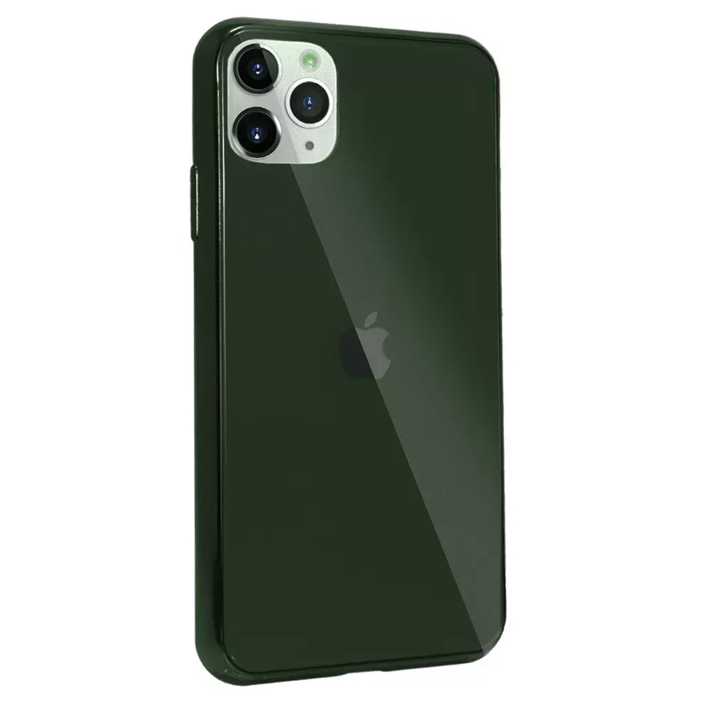 Glass TPU Case iPhone 11 Pro Max — 06 Green — Различные Apple iPhone 11 Pro Max