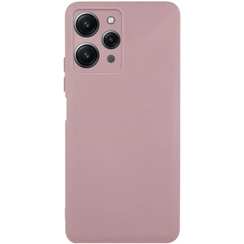Чохол TPU GETMAN Liquid Silk Full Camera для Xiaomi Redmi 12 Рожевий / Pink Sand
