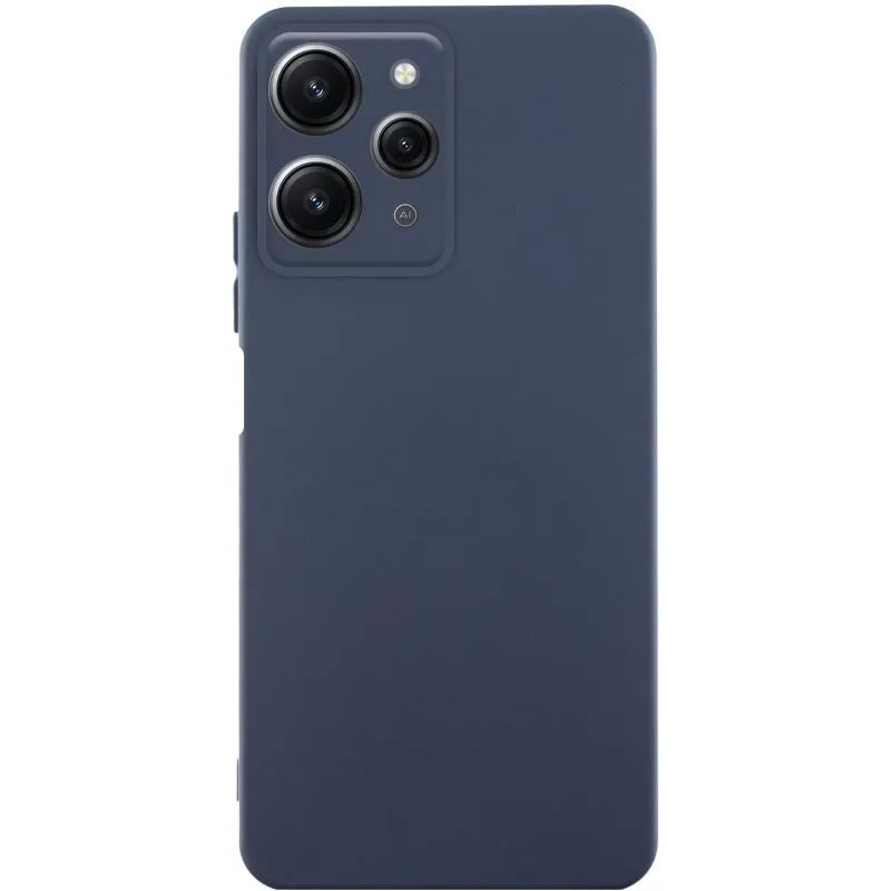 Чохол TPU GETMAN Liquid Silk Full Camera для Xiaomi Redmi 12 Синій / Midnight Blue