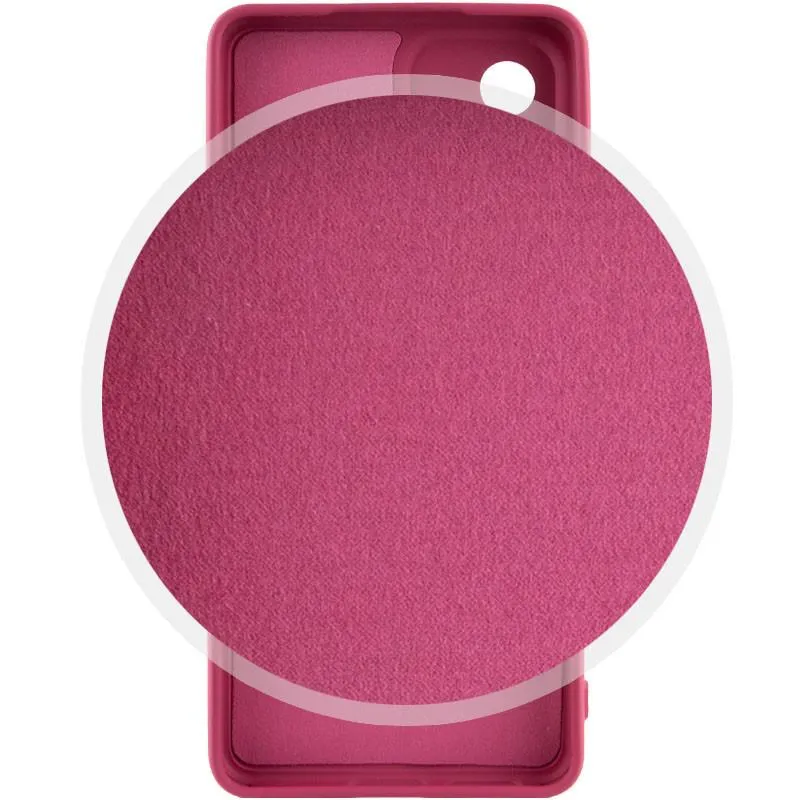 Чохол TPU GETMAN Liquid Silk Full Camera для Xiaomi Redmi 12C Бордовий / Marsala — фото 3