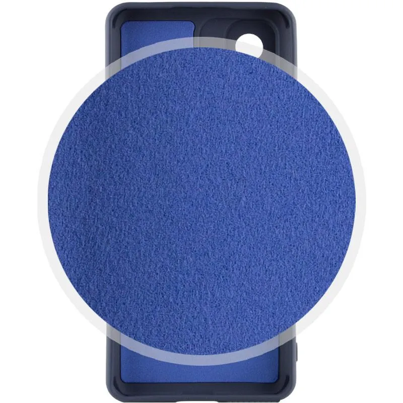 Чохол TPU GETMAN Liquid Silk Full Camera для Xiaomi Redmi 12C Синій / Midnight Blue — фото 3