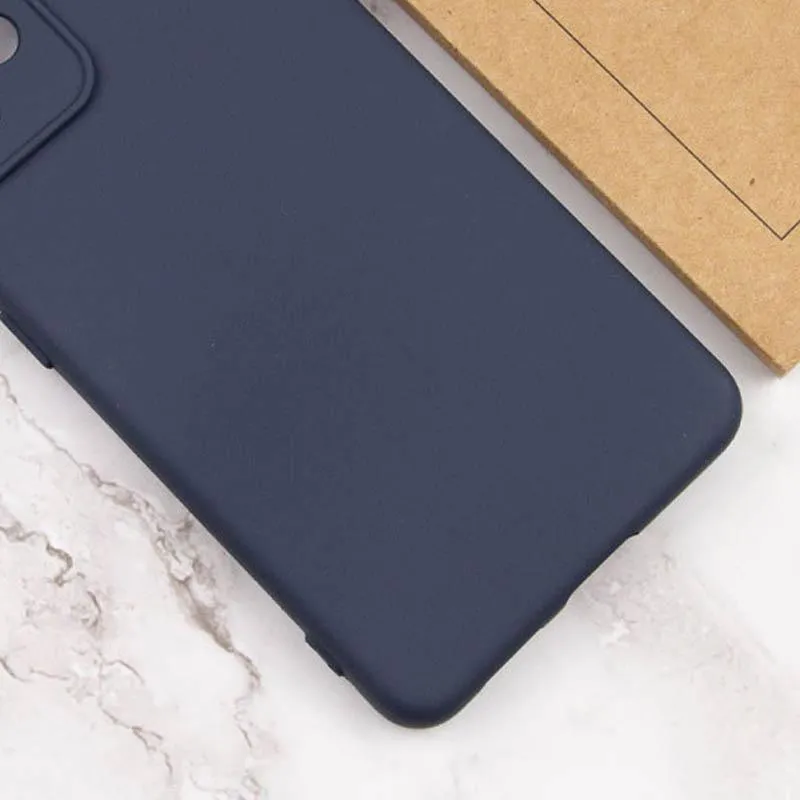 Чохол TPU GETMAN Liquid Silk Full Camera для Xiaomi Redmi 12C Синій / Midnight Blue — фото 4