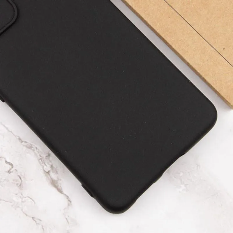 Чохол TPU GETMAN Liquid Silk Full Camera для Xiaomi Redmi 12C Чорний / Black — фото 3