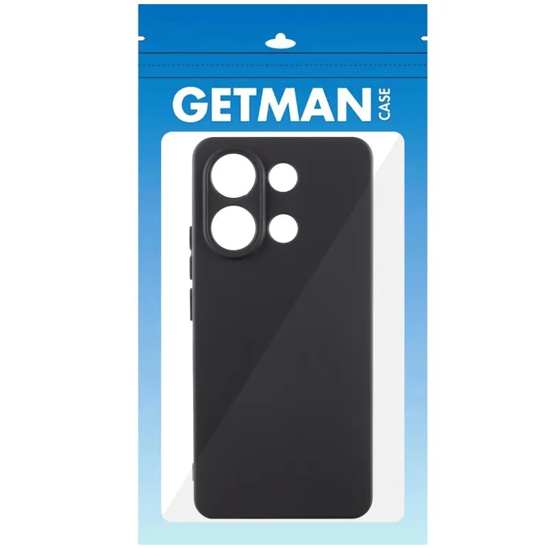 Чохол TPU GETMAN Liquid Silk Full Camera для Xiaomi Redmi Note 13 4G Чорний / Black — фото 5