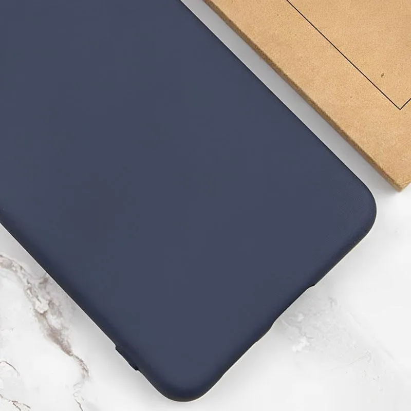Чохол TPU GETMAN Liquid Silk Full Camera для Xiaomi Redmi Note 13 4G Синій / Midnight Blue — фото 2