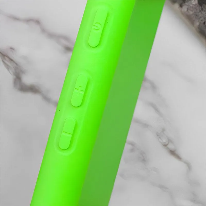 Чохол TPU GETMAN Liquid Silk Full Camera для Xiaomi Redmi Note 13 4G Салатовий / Neon Green — фото 4