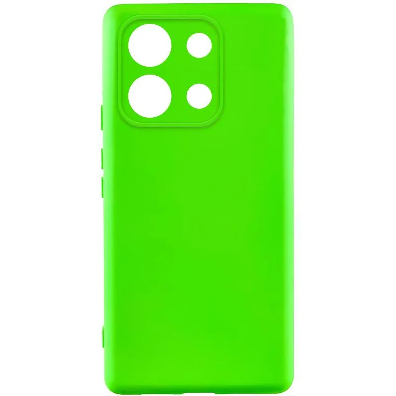 Чохол TPU GETMAN Liquid Silk Full Camera для Xiaomi Redmi Note 13 Pro 4G / Poco M6 Pro 4G / Note 14S Салатовий / Neon Green