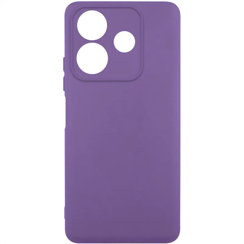 Чохол TPU GETMAN Liquid Silk Full Camera для Xiaomi Redmi Note 14 5G Фіолетовий / Amethyst