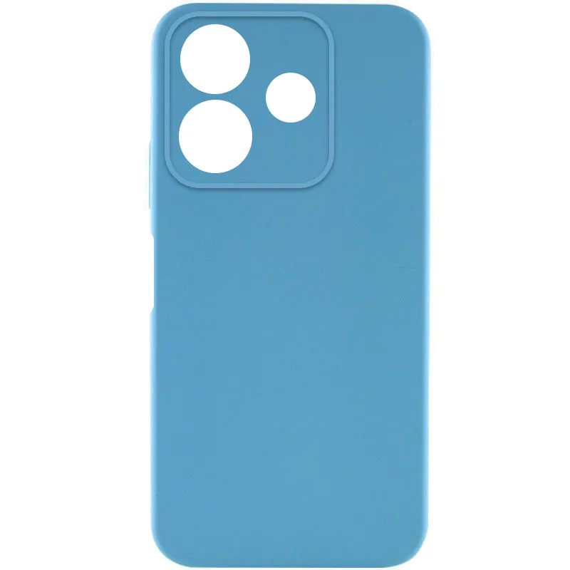 Чохол TPU GETMAN Liquid Silk Full Camera для Xiaomi Redmi Note 14 5G Блакитний / Blue